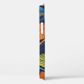 Coques Case-Mate iPhone Feuilles tropicaux, motif sans couture fleurie. (Verso / Droite)