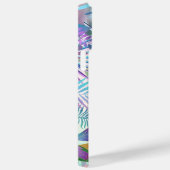 Coques Case-Mate iPhone Feuilles tropicaux, Ombre Turquoise et verte, Nom  (Verso / Droite)