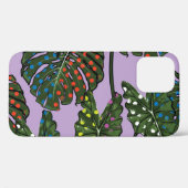 Coques Case-Mate iPhone Feuilles tropicaux : pois vintage. (Verso (horizontal))