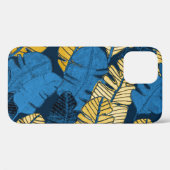 Coques Case-Mate iPhone Feuilles tropicaux tirés à la main : sans couture (Verso (horizontal))