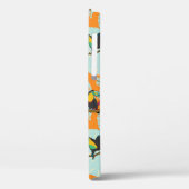 Coques Case-Mate iPhone Feuilles tropicaux toucan sans couture Motif (Verso / Gauche)