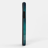 Coques Case-Mate iPhone Feuilles turquoise Bokeh (Dos/Droite)
