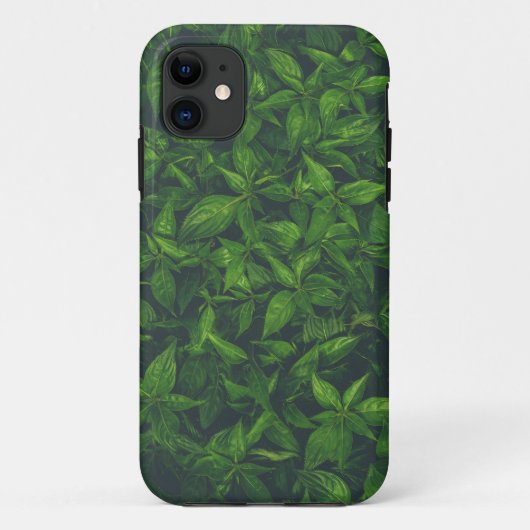 Coques Case-Mate iPhone Feuilles Vertes Foncées (Dos)