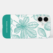 Coques Case-Mate iPhone Feuilles verts (Verso (horizontal))