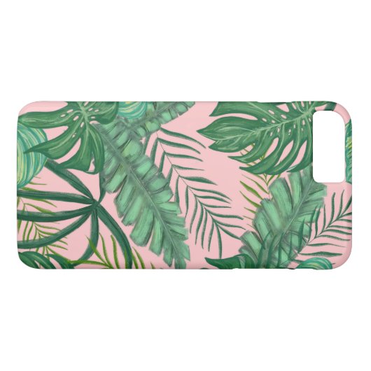Coques Case-Mate iPhone Feuilles verts d'été (Dos (Horizontal))