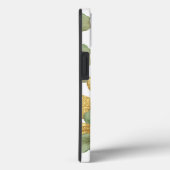 Coques Case-Mate iPhone Feuilles verts et or. Motif (Verso / Droite)