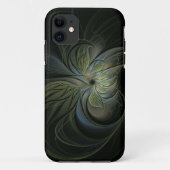 Coques Case-Mate iPhone Feuilles verts mystique conception motif abstraite (Dos)