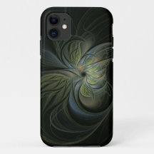 Feuilles verts mystique conception motif abstraite