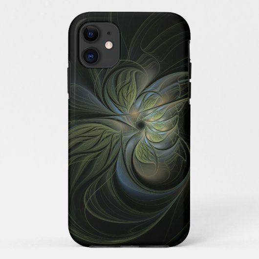 Coques Case-Mate iPhone Feuilles verts mystique conception motif abstraite (Dos)