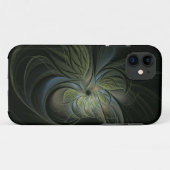 Coques Case-Mate iPhone Feuilles verts mystique conception motif abstraite (Dos (Horizontal))