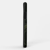 Coques Case-Mate iPhone Feuilles verts mystique conception motif abstraite (Dos/Droite)