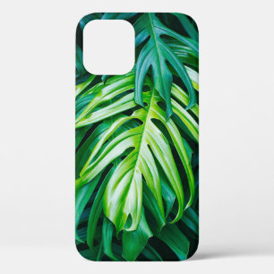 Case-Mate iPhone Case Feuilles verts tropicaux sur arrière - plan sombre
