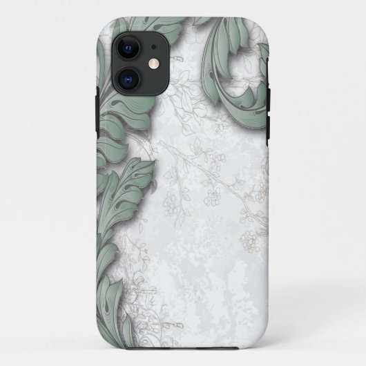 Coques Case-Mate iPhone Feuilles vintages et anciens (Dos)