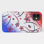 Coques Case-Mate iPhone Feux d'artifice sur Bleu Blanc Rouge (Dos (Horizontal))