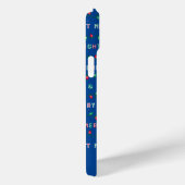 Coques Case-Mate iPhone Feux de Noël bleu (Verso / Droite)