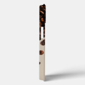 Coques Case-Mate iPhone Fèves de café Nom personnalisé (Verso / Droite)