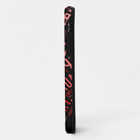 Coques Case-Mate iPhone Février Coeur (Dos/Gauche)