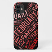 Coques Case-Mate iPhone Février Coeur (Dos)