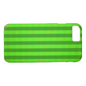 Coques Case-Mate iPhone Fibre de carbone rayée verte (Dos (Horizontal))