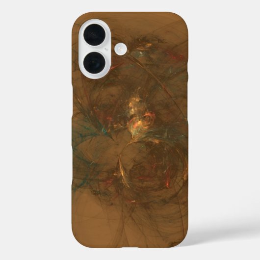 Coques Case-Mate iPhone fibres d'or art abstrait (Verso)
