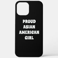 Fier Asiatique Américaine Fille, noir blanc