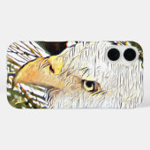 Coques Case-Mate iPhone Fier, fort, aigle chauve américain M15 (Verso (horizontal))