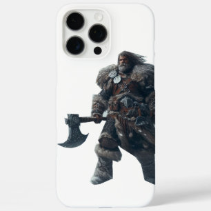 Coques iPhone 16 Pro Max Fierce Barbarian Warrior avec l'Ancien Ax
