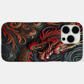 Coques Case-Mate iPhone Fierce Red Dragon Relief Art (Verso (horizontal))