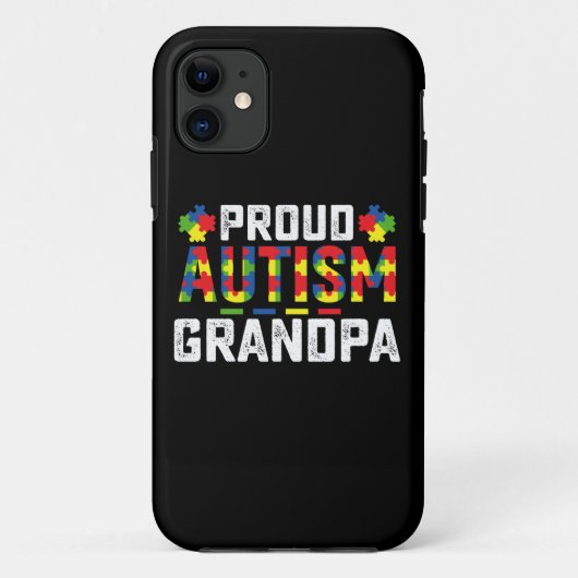 Coques Case-Mate iPhone Fière Autisme Grandpa Sensibilisation Famille Auti (Dos)