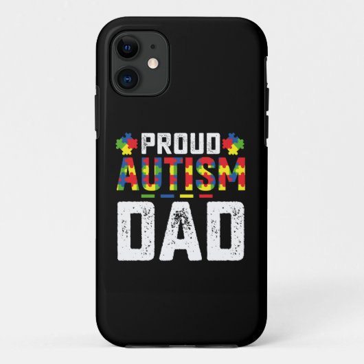 Coques Case-Mate iPhone Fière Autisme Papa Sensibilisation Famille Autiste (Dos)