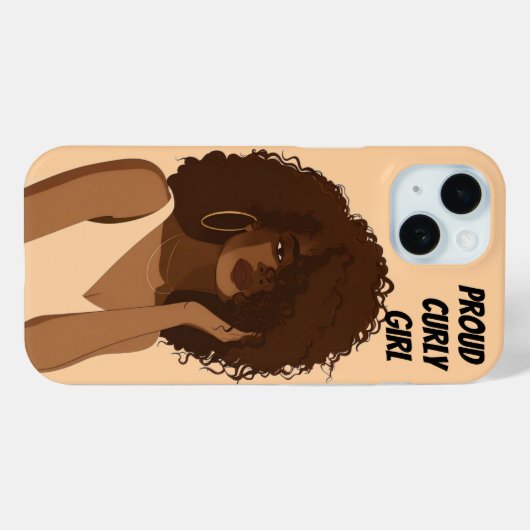 COQUES Case-Mate iPhone FIÈRE CURLY FILLE (Verso (horizontal))