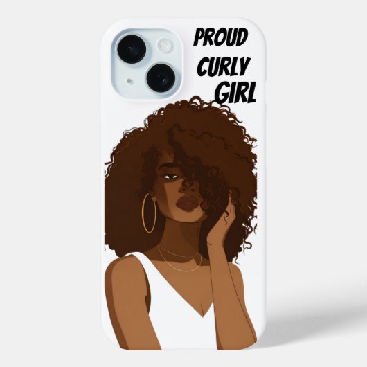COQUES Case-Mate iPhone FIÈRE CURLY FILLE (Verso)