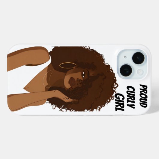 COQUES Case-Mate iPhone FIÈRE CURLY FILLE (Verso (horizontal))