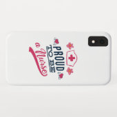 Coques Case-Mate iPhone Fière d'être infirmière (Dos (Horizontal))