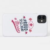 Coques Case-Mate iPhone Fière d'être infirmière (Dos (Horizontal))