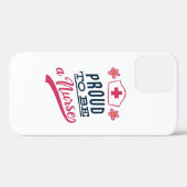 Coques Case-Mate iPhone Fière d'être infirmière (Verso (horizontal))