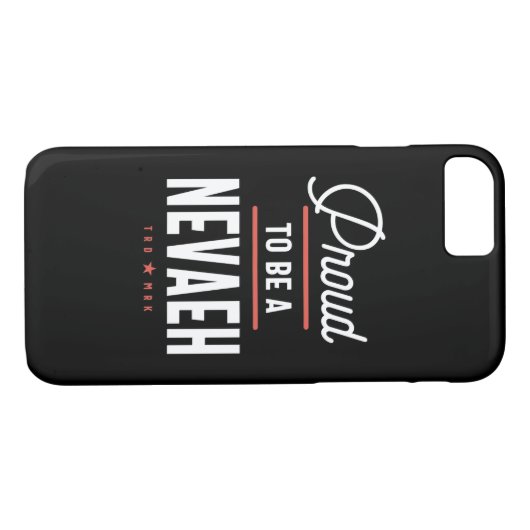 Coques Case-Mate iPhone Fière d'être Nevaeh (Dos (Horizontal))