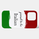 Coques Case-Mate iPhone Fière D'Être Patriotique Italien  (Verso (horizontal))
