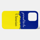 Coques Case-Mate iPhone Fière D'Être Patriotique Ukrainien  (Verso (horizontal))