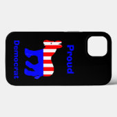 Coques Case-Mate iPhone Fière Donkey démocrate (Verso (horizontal))