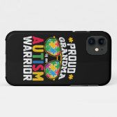 Coques Case-Mate iPhone Fière Grand-Mère D'Une Famille De Guerriers Autist (Dos (Horizontal))