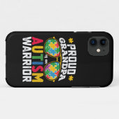 Coques Case-Mate iPhone Fière Grand-Père D'Une Famille De Guerriers Autist (Dos (Horizontal))