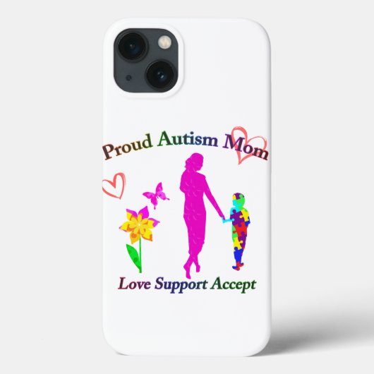 Coques Case-Mate iPhone Fière maman de l'autisme (Verso)
