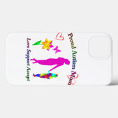 Coques Case-Mate iPhone Fière maman de l'autisme (Verso (horizontal))