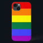 iPhone 13 Case Fierté arc-en-ciel<br><div class="desc">La version à six couleurs du drapeau Gay pride est populaire depuis 1979. Le nombre de bandes a été réduit à un nombre pair pour empêcher la couleur moyenne d'être cachée lorsqu'elle est suspendue verticalement sur les lampadaires. La bande d'indigo a été changée en bande bleue royale.</div>
