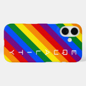 Coques Case-Mate iPhone Fierté Arc-en-ciel (Verso (horizontal))