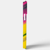 Coques Case-Mate iPhone Fierté égalité Pan drapeau Grunge Stripes LGBTQIA (Verso / Droite)