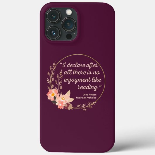 Coques Case-Mate iPhone Fierté et préjugé Citation III - Style mignon (Verso)