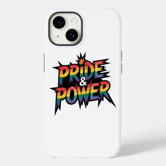 Coques Case-Mate iPhone Fierté et puissance LGBTQ (Verso)