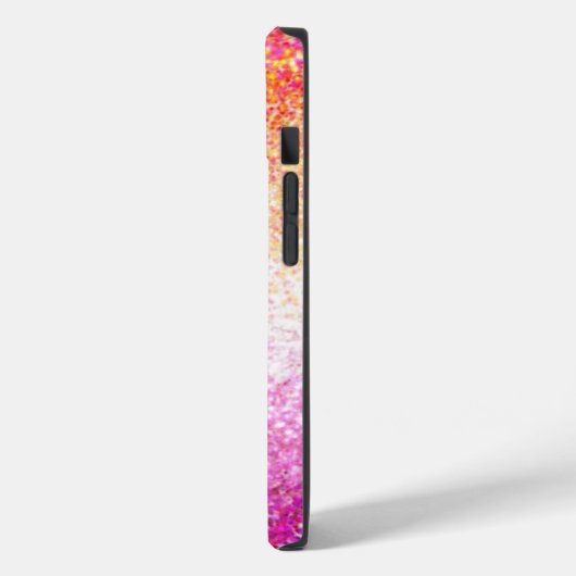 Coques Case-Mate iPhone Fierté lesbienne Parties scintillant rose étincell (Verso / Gauche)